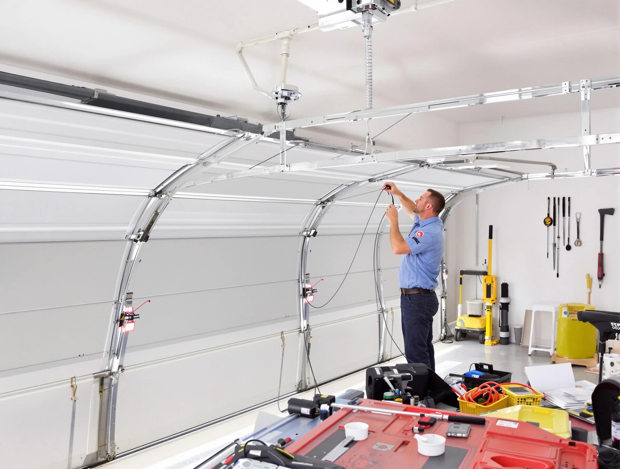 Garage door cable repair service by Hillsborough Garage Door Repair in Hillsborough